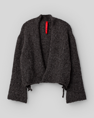 Ewa i Walla cardigan alpaca Calla  44232 AW26 grey