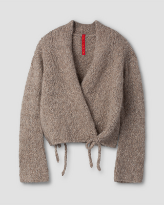 Ewa i Walla cardigan alpaca Calla  44232 AW26 sand