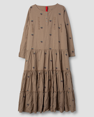 SanDahlia jurk Ewa i Walla dress checked Felicia 55925 AW25 graphite Ewa i Walla dress checked Felicia 55925 AW25 graphite