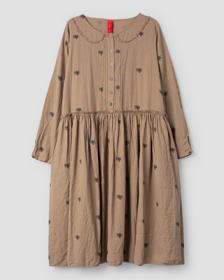 SanDahlia jurk Ewa i Walla dress checked Frideborg 55926 AW25 graphite Ewa i Walla dress checked Frideborg 55926 AW25 graphite
