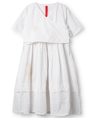 SanDahlia jurk Ewa i Walla dress cotton Riona 55940 SS26 white Ewa i Walla dress cotton Riona 55940 SS26 white