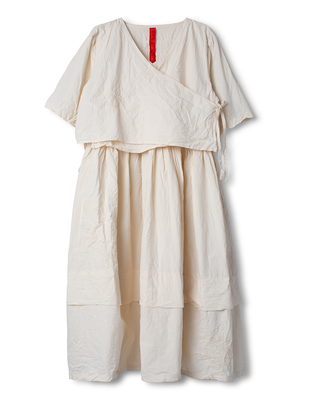 SanDahlia jurk Ewa i Walla dress cotton Riona 55940 SS26 oat Ewa i Walla dress cotton Riona 55940 SS26 oat