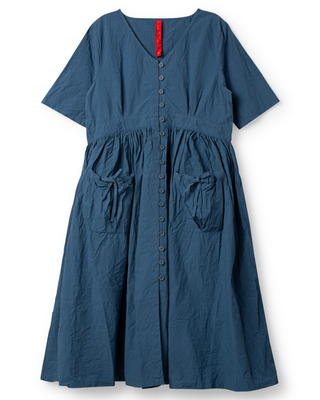 SanDahlia jurk Ewa i Walla dress cotton Bonnie 55941 SS26 blue Ewa i Walla dress cotton Bonnie 55941 SS26 blue