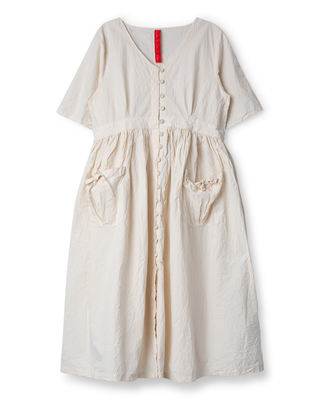 SanDahlia jurk Ewa i Walla dress cotton Bonnie 55941 SS26 oat Ewa i Walla dress cotton Bonnie 55941 SS26 oat