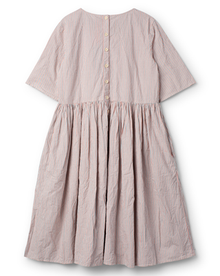 SanDahlia jurk Ewa i Walla dress checked cotton Pyret 55952 SS26 original Ewa i Walla dress checked cotton Pyret 55952 SS26 original