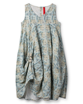 SanDahlia jurk Ewa i Walla checked linen Malin 55959 SS26 checked Ewa i Walla checked linen Malin 55959 SS26 checked