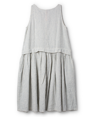 SanDahlia jurk Ewa i Walla dress striped linen Febe 55961 SS26 striped Ewa i Walla dress striped linen Febe 55961 SS26 striped