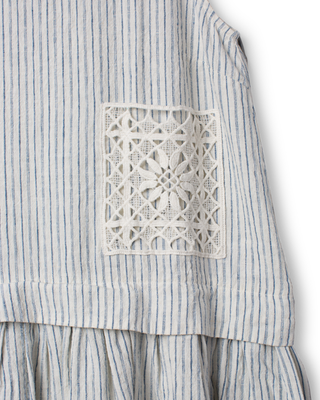 SanDahlia jurk Ewa i Walla dress striped linen Febe 55961 SS26 striped Ewa i Walla dress striped linen Febe 55961 SS26 striped