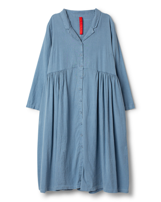 SanDahlia jurk Ewa i Walla dress striped linen Helin 55966 SS26 indigo Ewa i Walla dress striped linen Helin 55966 SS26 indigo