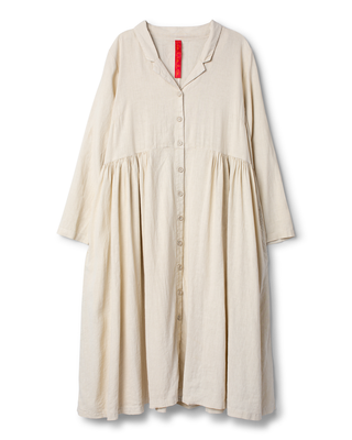 SanDahlia jurk Ewa i Walla dress striped linen Helin 55966 SS26 bee Ewa i Walla dress striped linen Helin 55966 SS26 bee