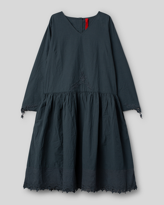 Ewa i Walla dress cotton Cia 55969 AW26 dark slate