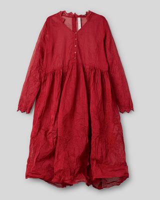 Ewa i Walla dress organdie Hillevi 55971 AW26 red