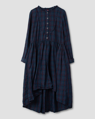 Ewa i Walla dress blue checked Sally 55975 AW26 original
