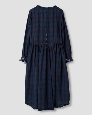 Ewa i Walla dress blue checked Sally 55975 AW26 original