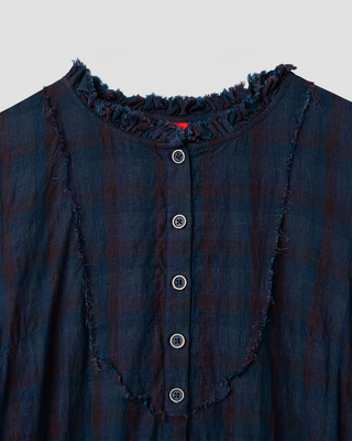 Ewa i Walla dress blue checked Sally 55975 AW26 original