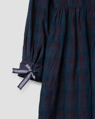 Ewa i Walla dress blue checked Sally 55975 AW26 original