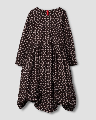Ewa i Walla dress dot cotton Klara 55980 AW26 brown