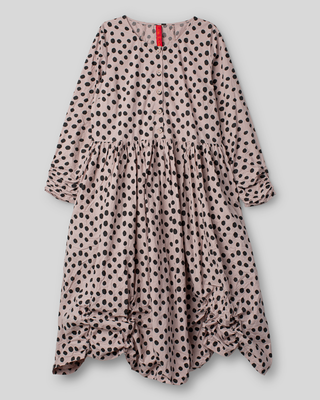 Ewa i Walla dress dot cotton Klara 55980 AW26 grey mauve
