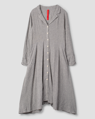 Ewa i Walla dress striped linen Gusti 55983 AW26 original