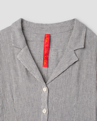 Ewa i Walla dress striped linen Gusti 55983 AW26 original