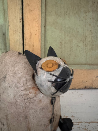 SanDahlia beelden Metalen kat Metalen kat