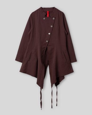 Ewa i Walla coat twill Tanja 66792 AW26 raisin