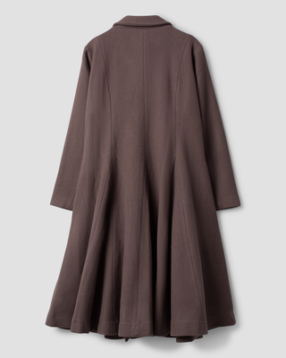 Ewa i Walla coat wool Majros 66794 AW26 raisin