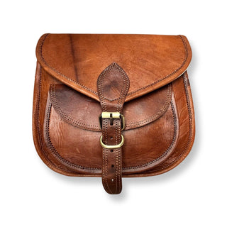 Louisa lee Leren schoudertas van 28 cm Leren schoudertas van 28 cm