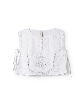 SanDahlia blouse One Size Ewa i Walla vest cotton lace Astri 77628 SS26 white Ewa i Walla vest cotton lace Astri 77628 SS26 white