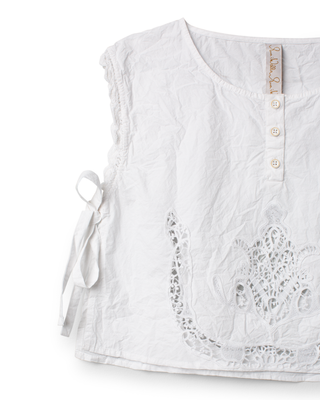 SanDahlia blouse One Size Ewa i Walla vest cotton lace Astri 77628 SS26 white Ewa i Walla vest cotton lace Astri 77628 SS26 white