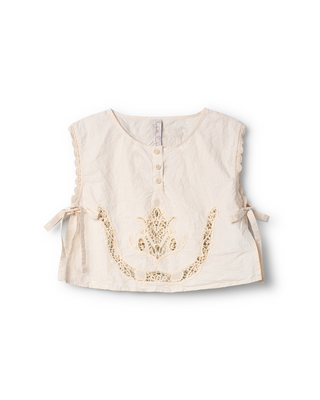 SanDahlia blouse One Size Ewa i Walla vest cotton lace Astri 77628 SS26 oat Ewa i Walla vest cotton lace Astri 77628 SS26 oat
