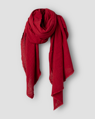 SanDahlia sjaal Ewa i Walla shawl cotton Judy 77632 AW26 red Ewa i Walla shawl cotton Judy 77632 AW26 red