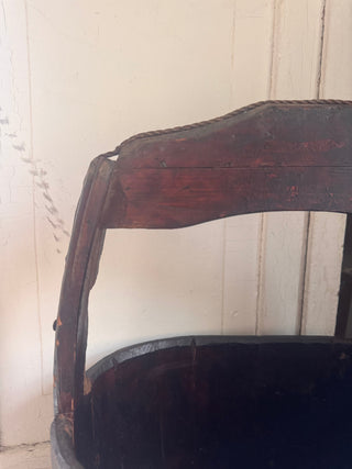 SanDahlia vazen potten & mandjes Houten olijfbak met hengsel Houten olijfbak met hengsel