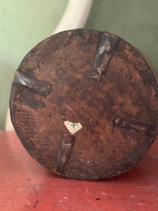 SanDahlia vazen potten & mandjes Handbeschilderd houten potje India bruin Handbeschilderd houten potje India bruin