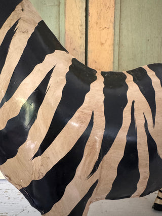SanDahlia beelden Metalen Zebra Metalen Zebra