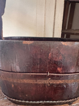 SanDahlia vazen potten & mandjes Houten olijfbak met hengsel Houten olijfbak met hengsel